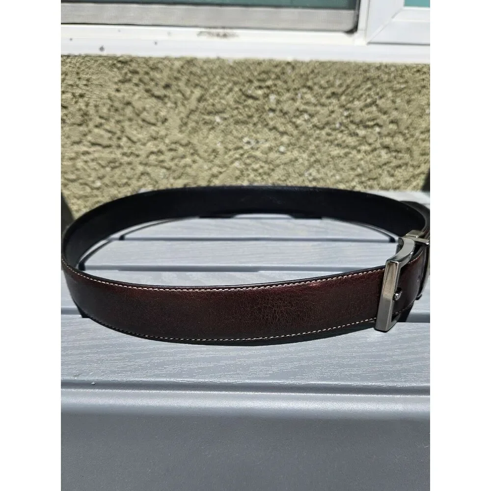 Kirkland Men's Dark Brown Italian Leather Belt Size 36